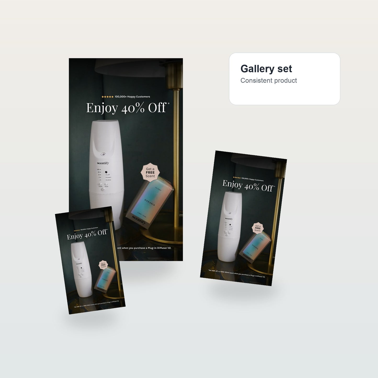 Get 40 % off and a Free 100ml Scent with Your V2 Diffuser - Gallery flat lay
