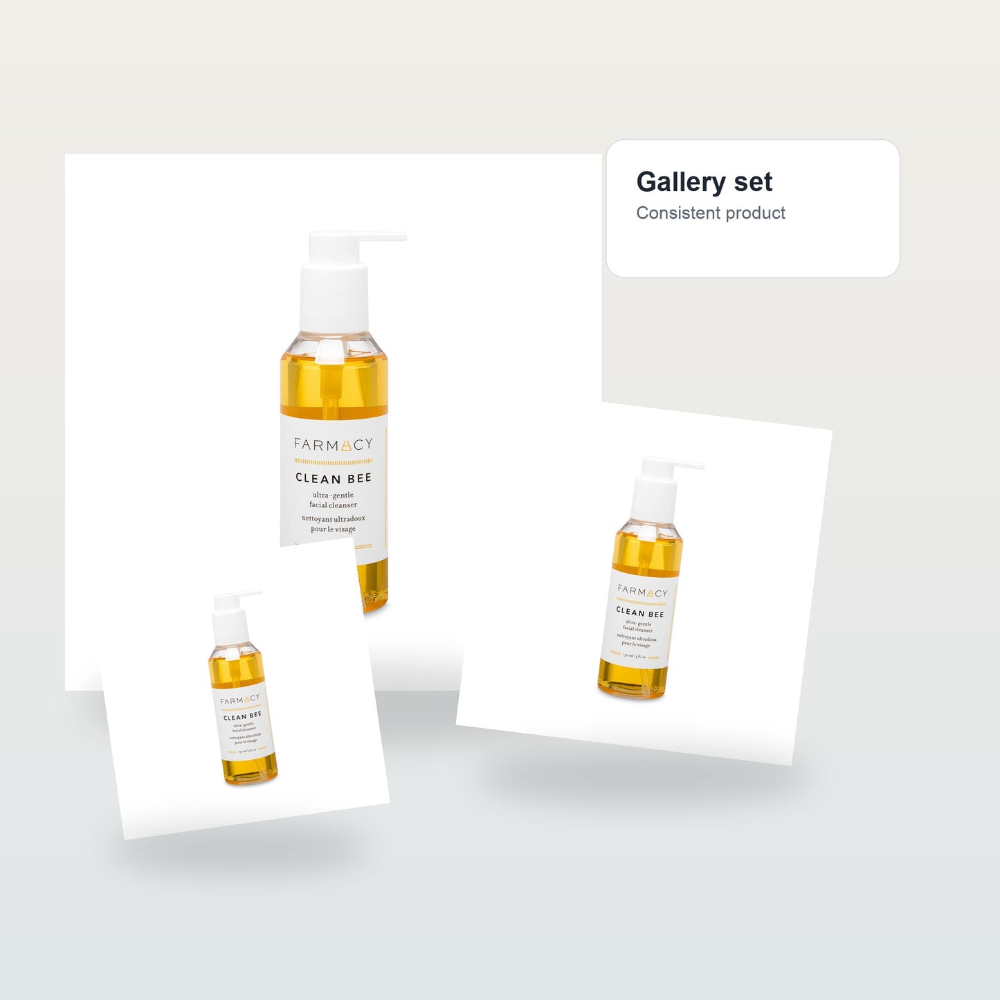 Farmacy Clean Bee Gentle Facial Cleanser - Daily Face Wash & Moisturizer - Gallery flat lay
