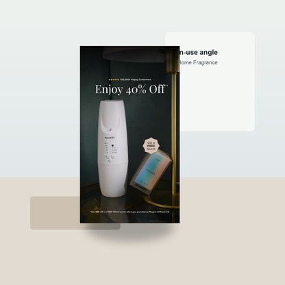 Get 40 % off and a Free 100ml Scent with Your V2 Diffuser - Lifestyle context