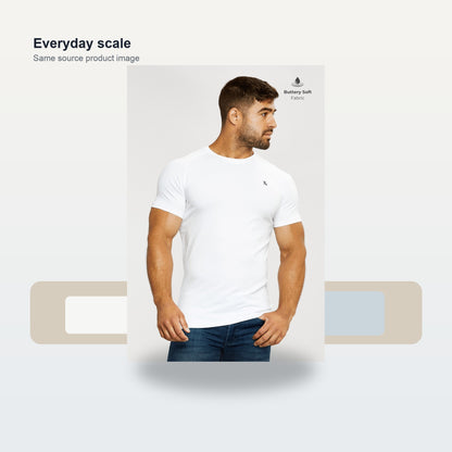 Premium Athletic Fit T-Shirt in White - Scale and use case