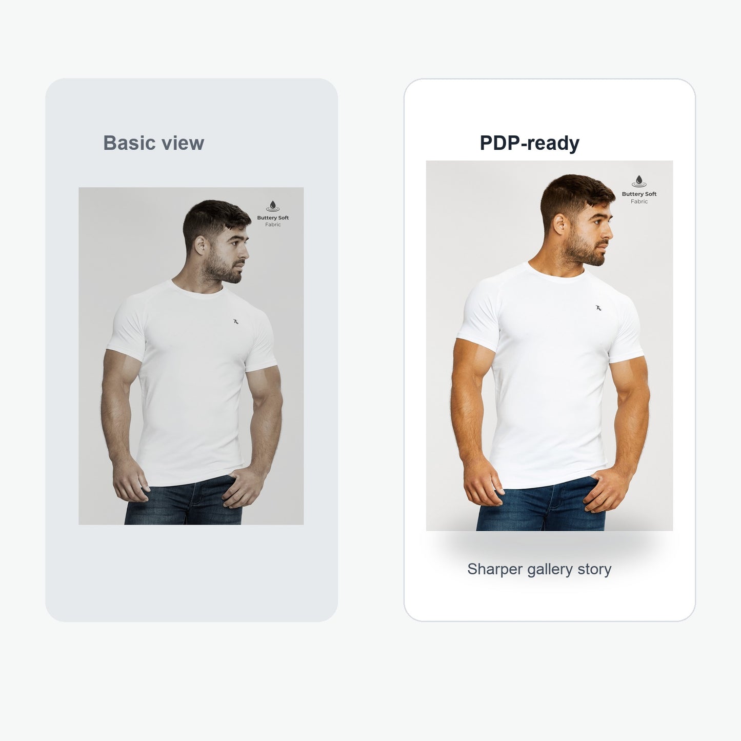 Premium Athletic Fit T-Shirt in White - Value comparison