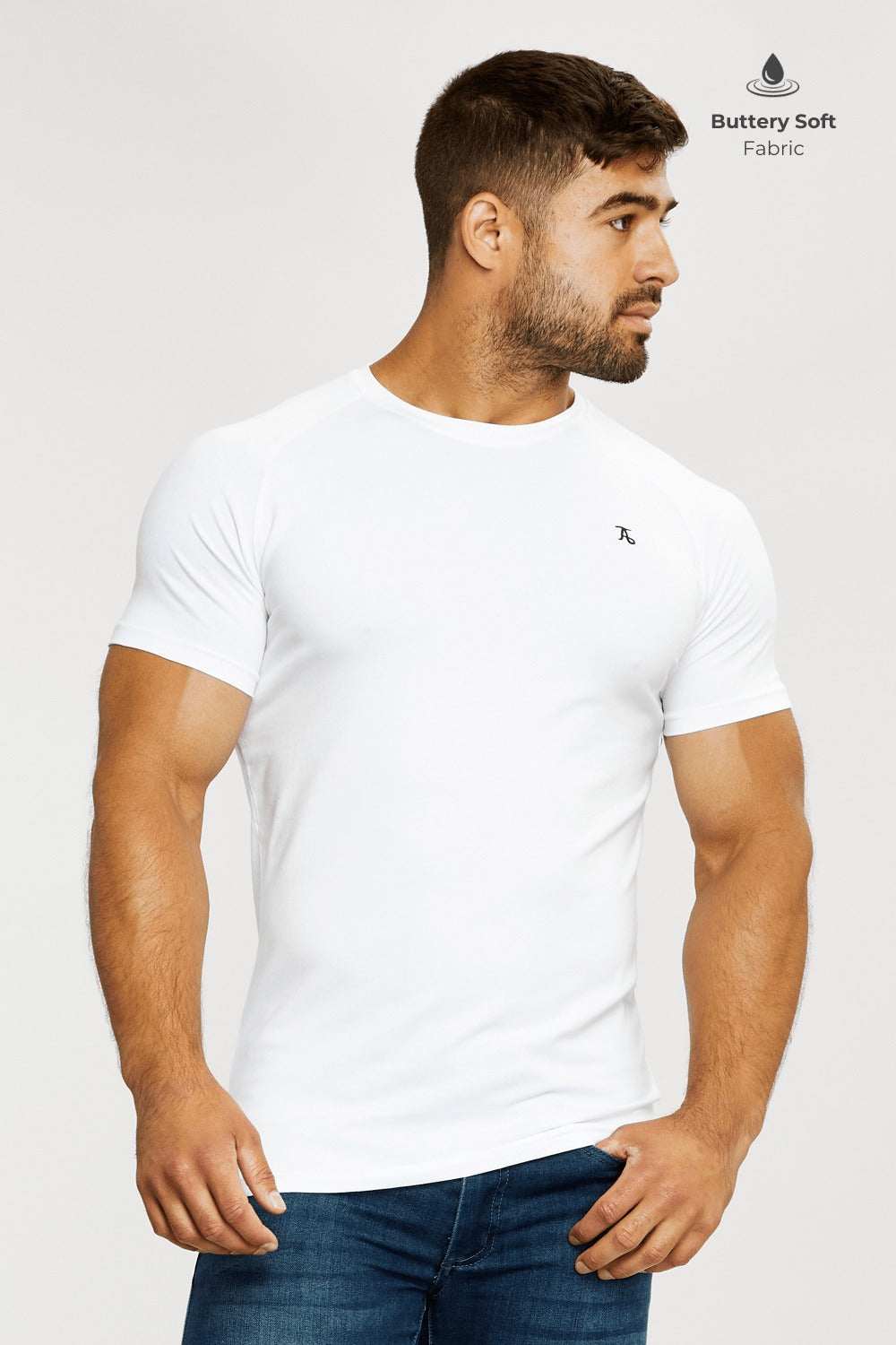 Premium Athletic Fit T-Shirt in White product image