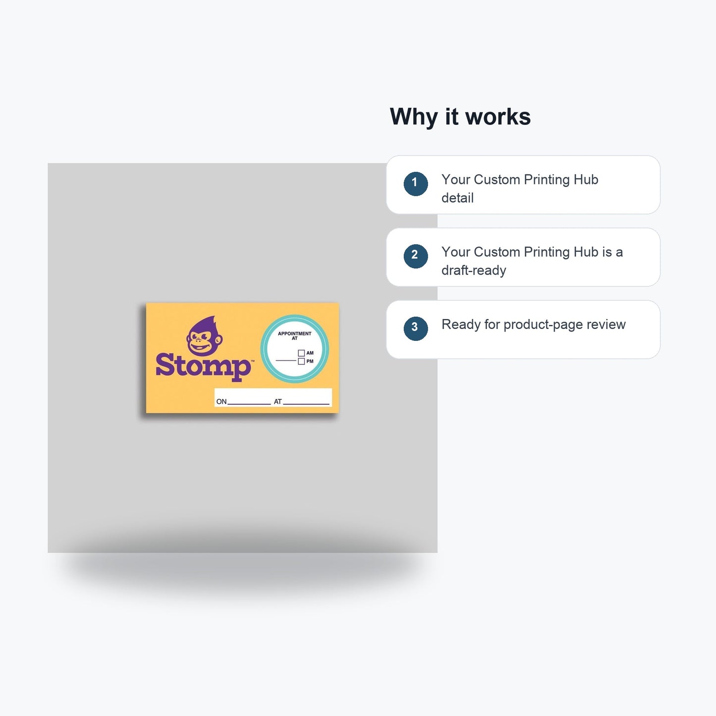 Your Custom Printing Hub - Feature callouts