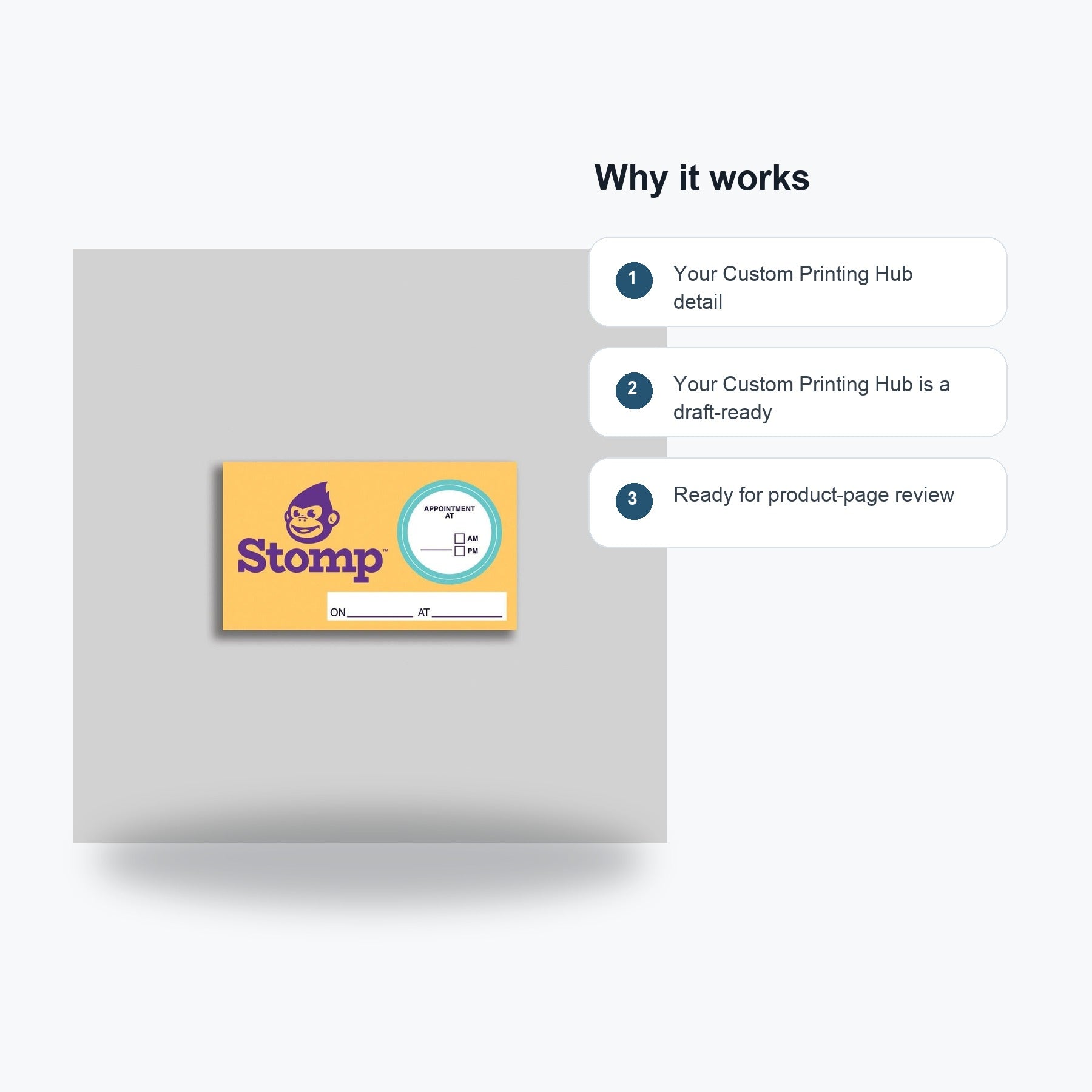 Your Custom Printing Hub - Feature callouts