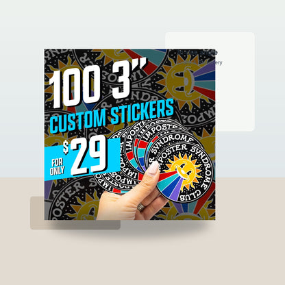 Get 100 Custom Stickers for ONLY $29. No Order Limit, ! - Lifestyle context