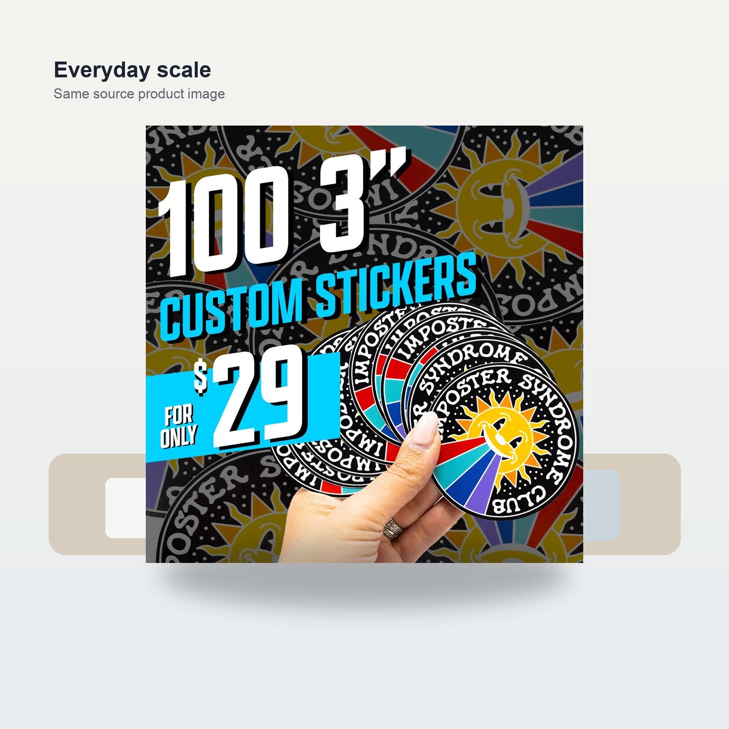 Get 100 Custom Stickers for ONLY $29. No Order Limit, ! - Scale and use case