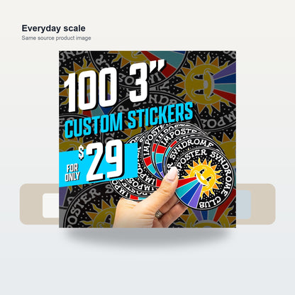 Get 100 Custom Stickers for ONLY $29. No Order Limit, ! - Scale and use case