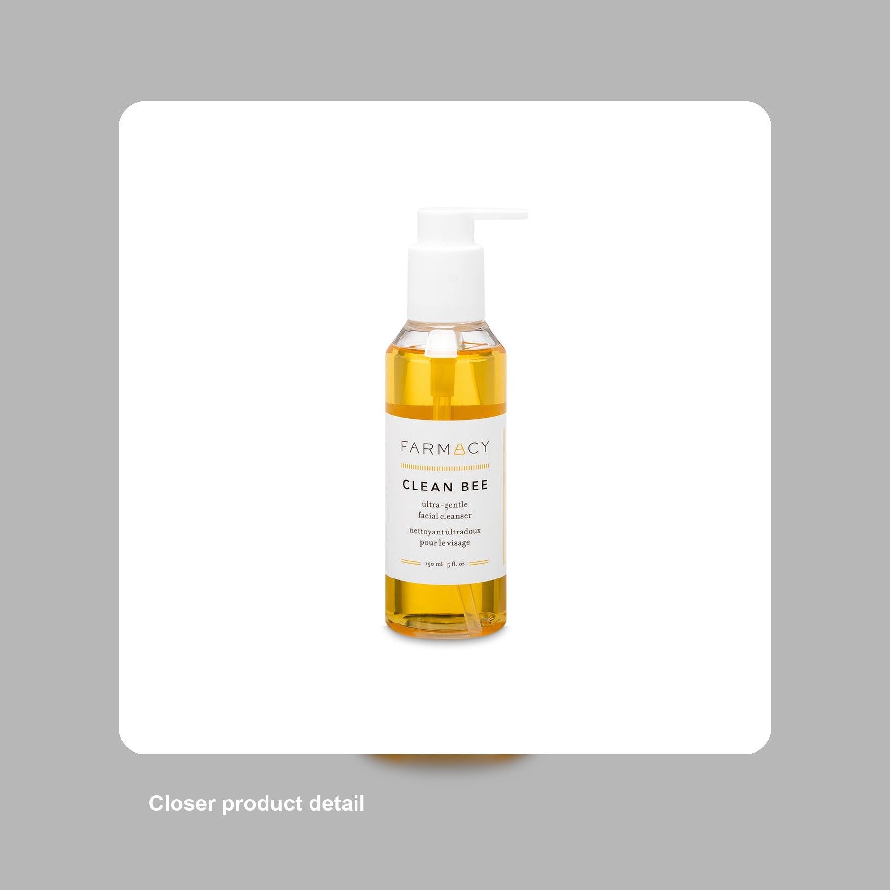 Farmacy Clean Bee Gentle Facial Cleanser - Daily Face Wash & Moisturizer - Detail close-up
