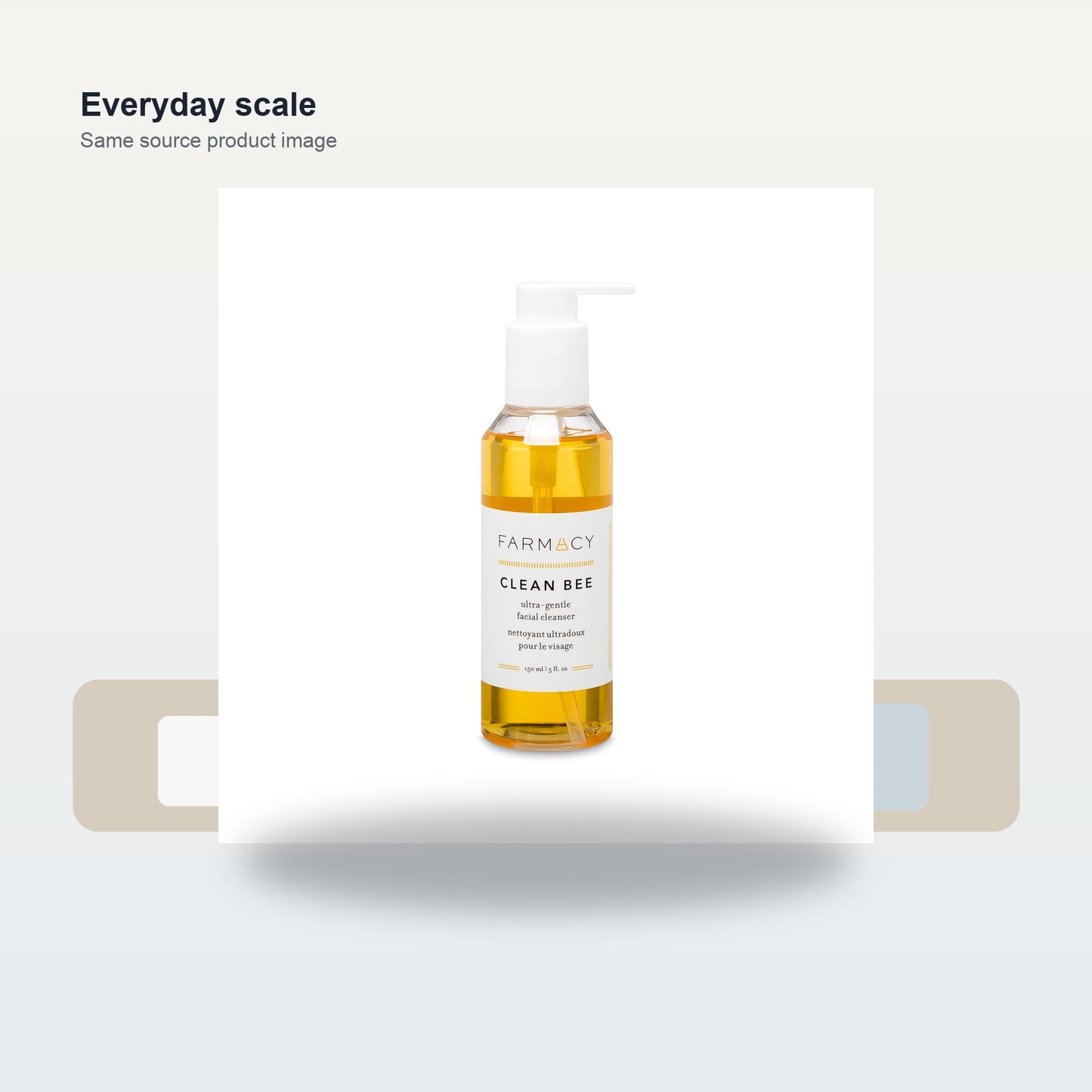 Farmacy Clean Bee Gentle Facial Cleanser - Daily Face Wash & Moisturizer - Scale and use case