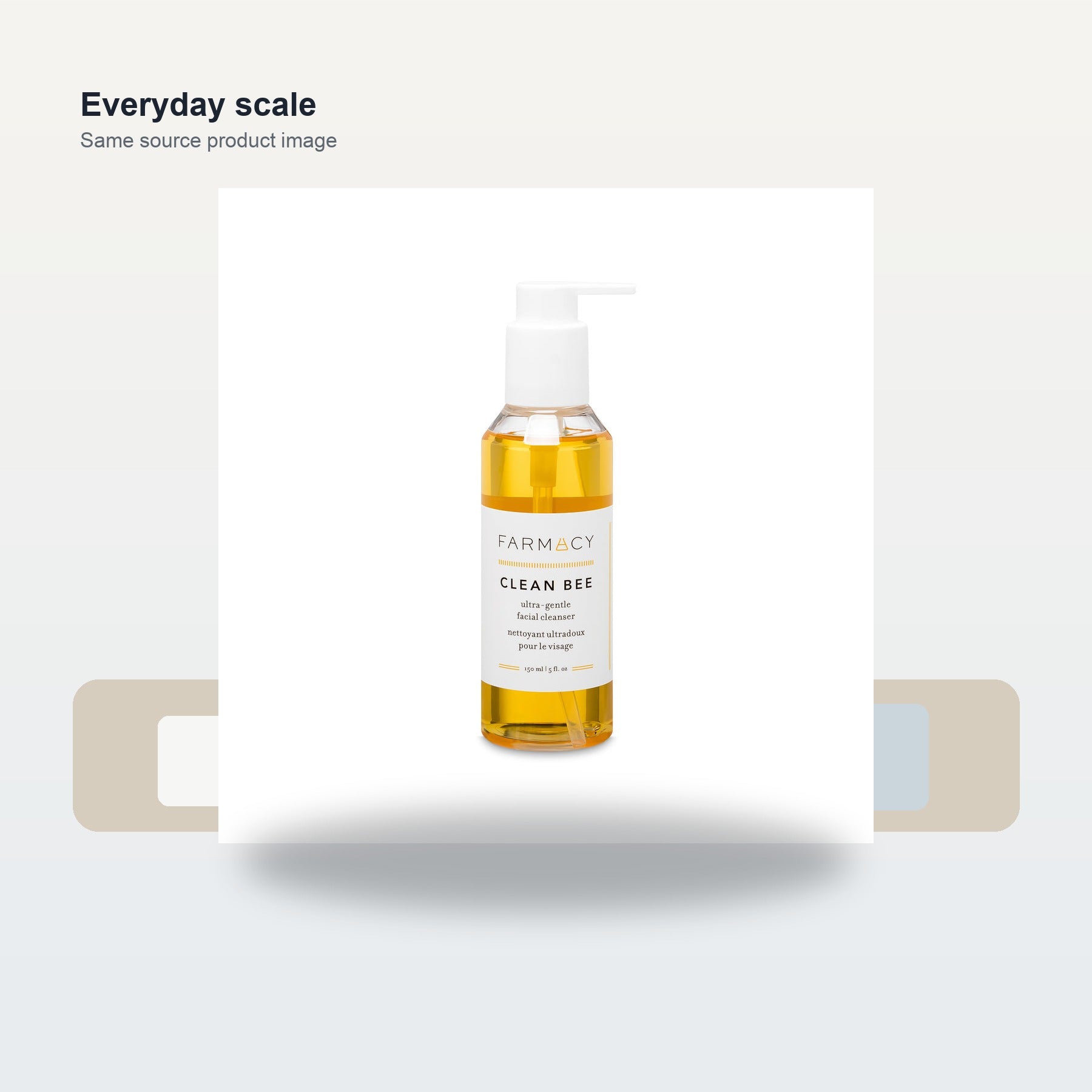 Farmacy Clean Bee Gentle Facial Cleanser - Daily Face Wash & Moisturizer - Scale and use case