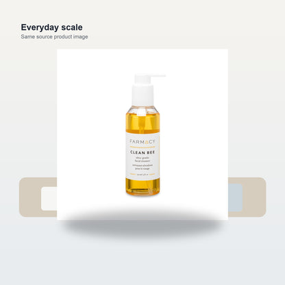 Farmacy Clean Bee Gentle Facial Cleanser - Daily Face Wash & Moisturizer - Scale and use case