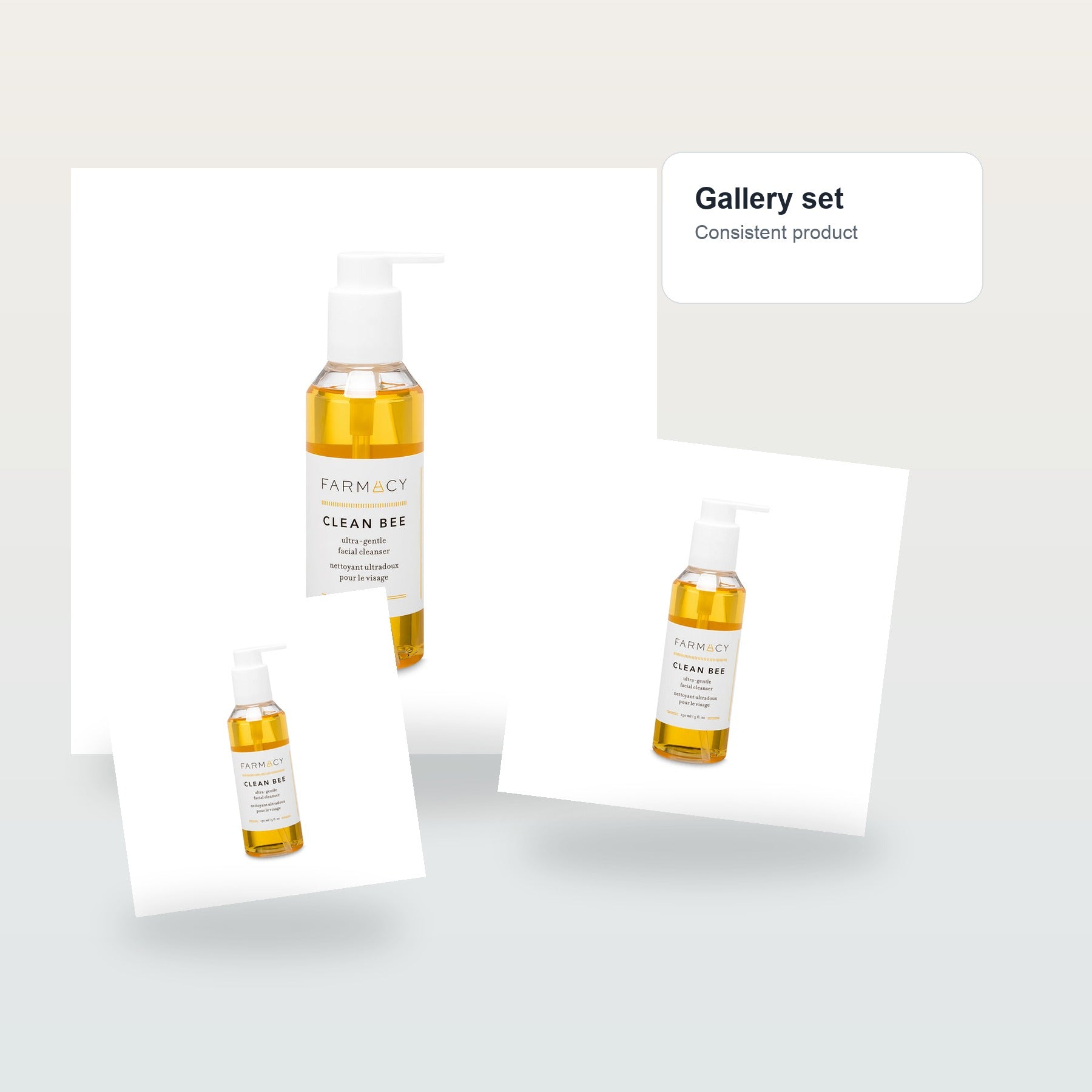 Farmacy Clean Bee Gentle Facial Cleanser - Daily Face Wash & Moisturizer - Gallery flat lay