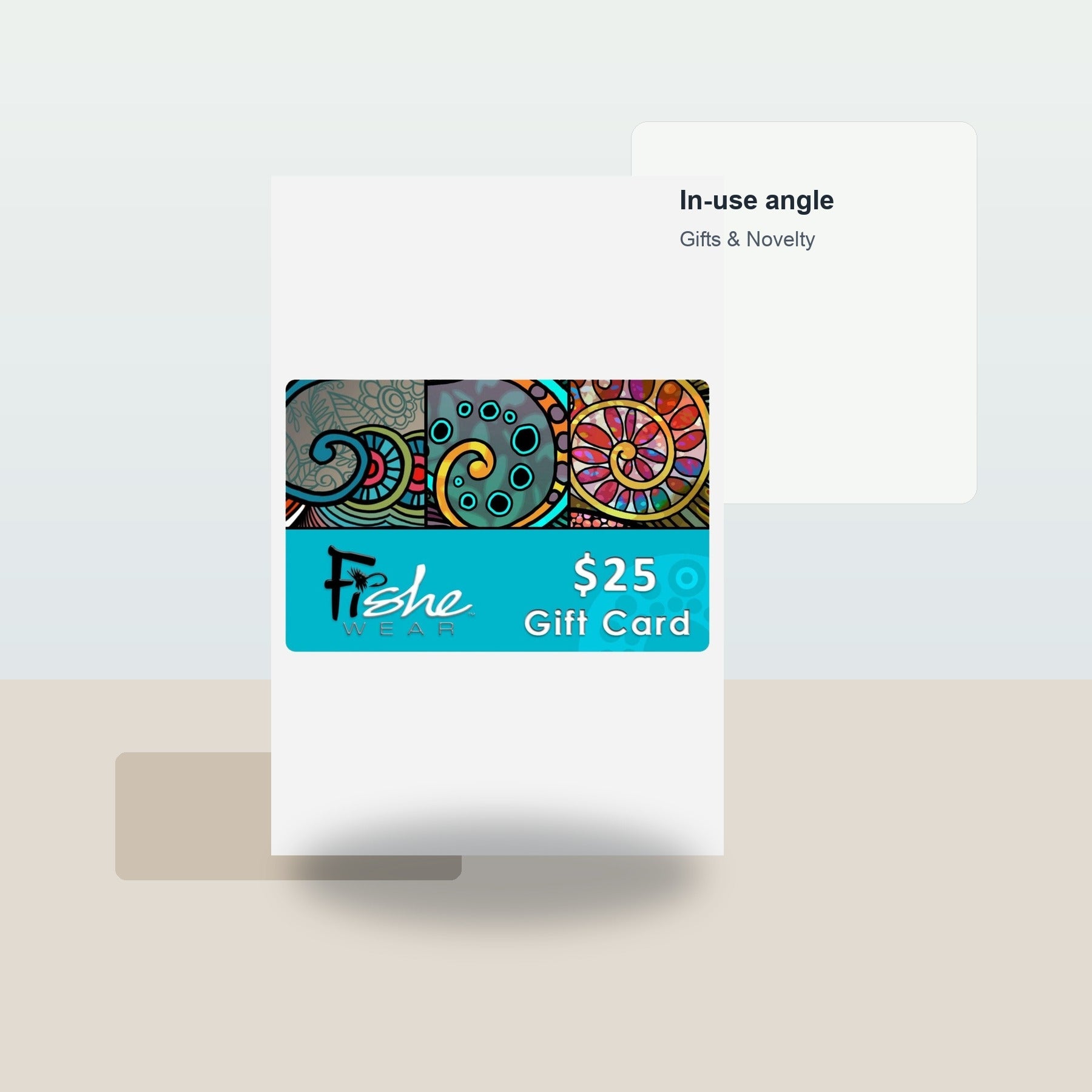 Gift Card - FisheWear, $100.00 - Lifestyle context
