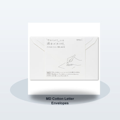 MD Cotton Letter Envelopes - Soft studio hero