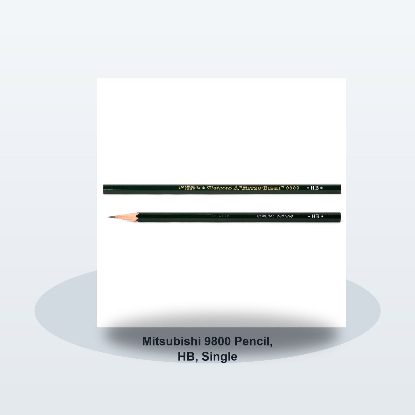 Mitsubishi 9800 Pencil, HB, Single - Soft studio hero