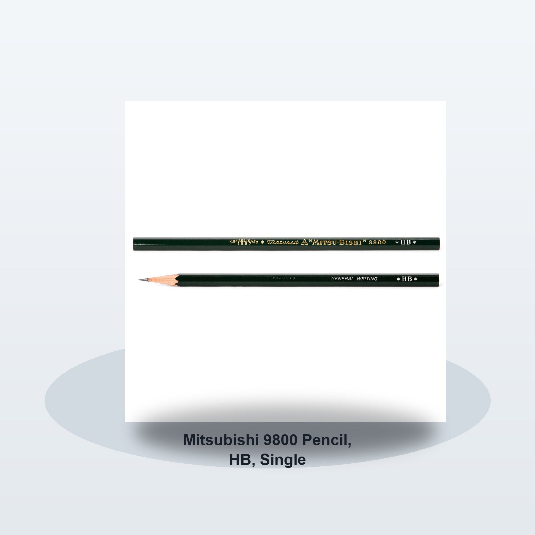 Mitsubishi 9800 Pencil, HB, Single - Soft studio hero