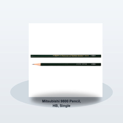 Mitsubishi 9800 Pencil, HB, Single - Soft studio hero