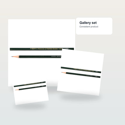 Mitsubishi 9800 Pencil, HB, Single - Gallery flat lay