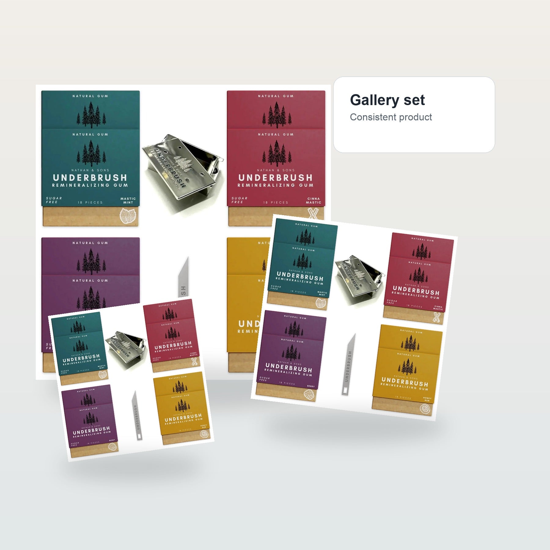Remineralizing Gum - Gallery flat lay