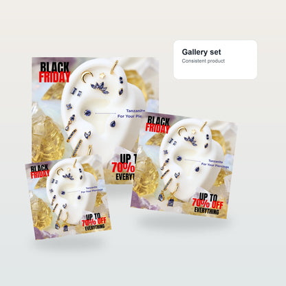 70 % OFF SALE Featured Product - Gallery flat lay