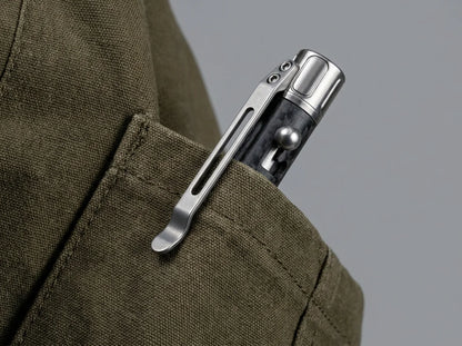 Titanium Bolt Action Tactical Pen – EDC Glass Breaker Writing Tool