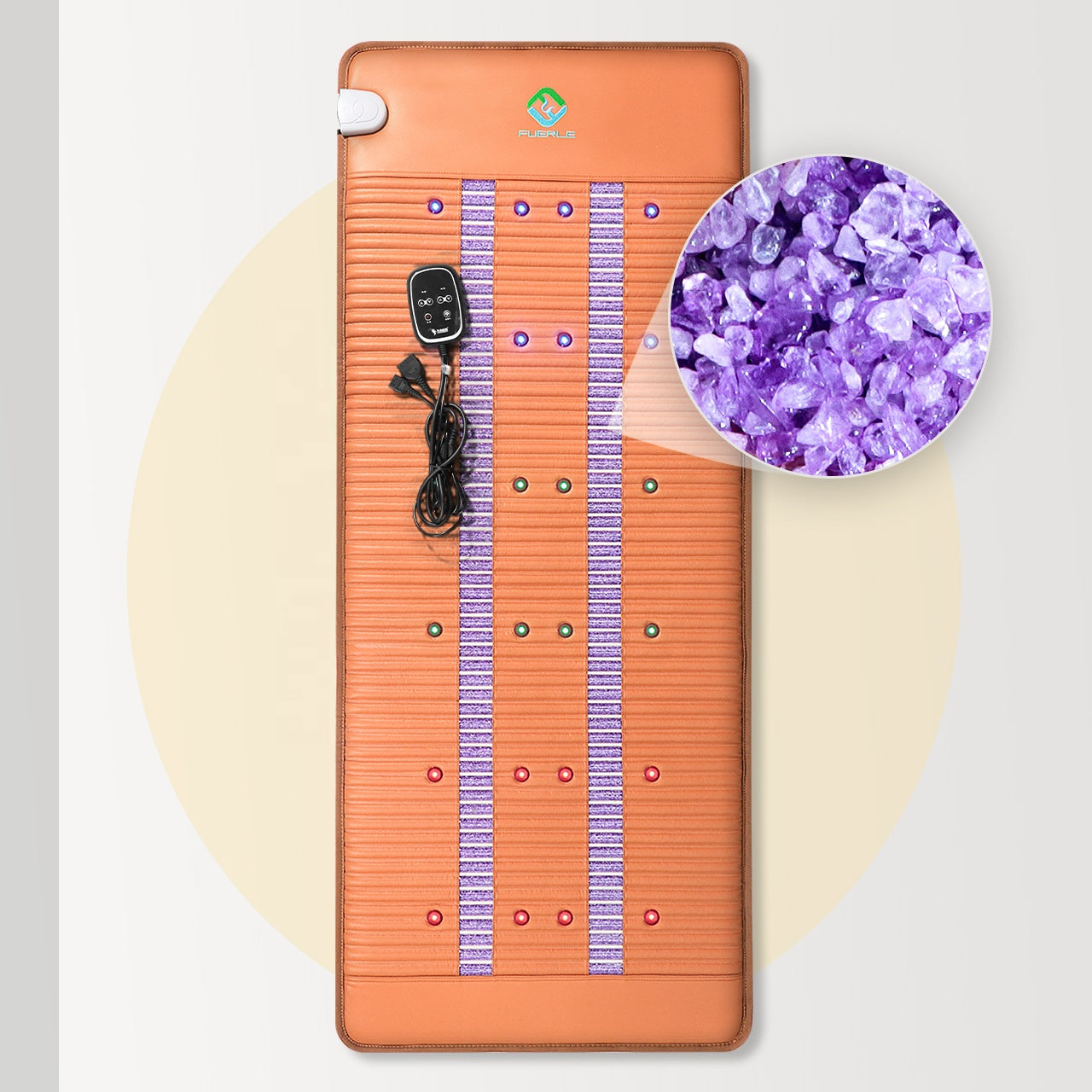 Pro-Series PEMF + Red Light Gemstone Therapy Mat - 视图 2