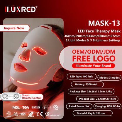 LED Light Therapy Mask — Anti-Aging Facial Treatment