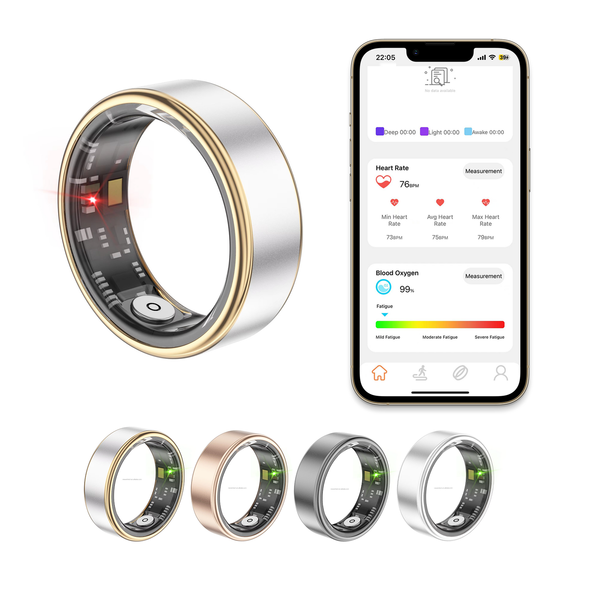 Medical-Grade Smart Ring — ECG, SpO2 & Sleep Tracker - 视图 6