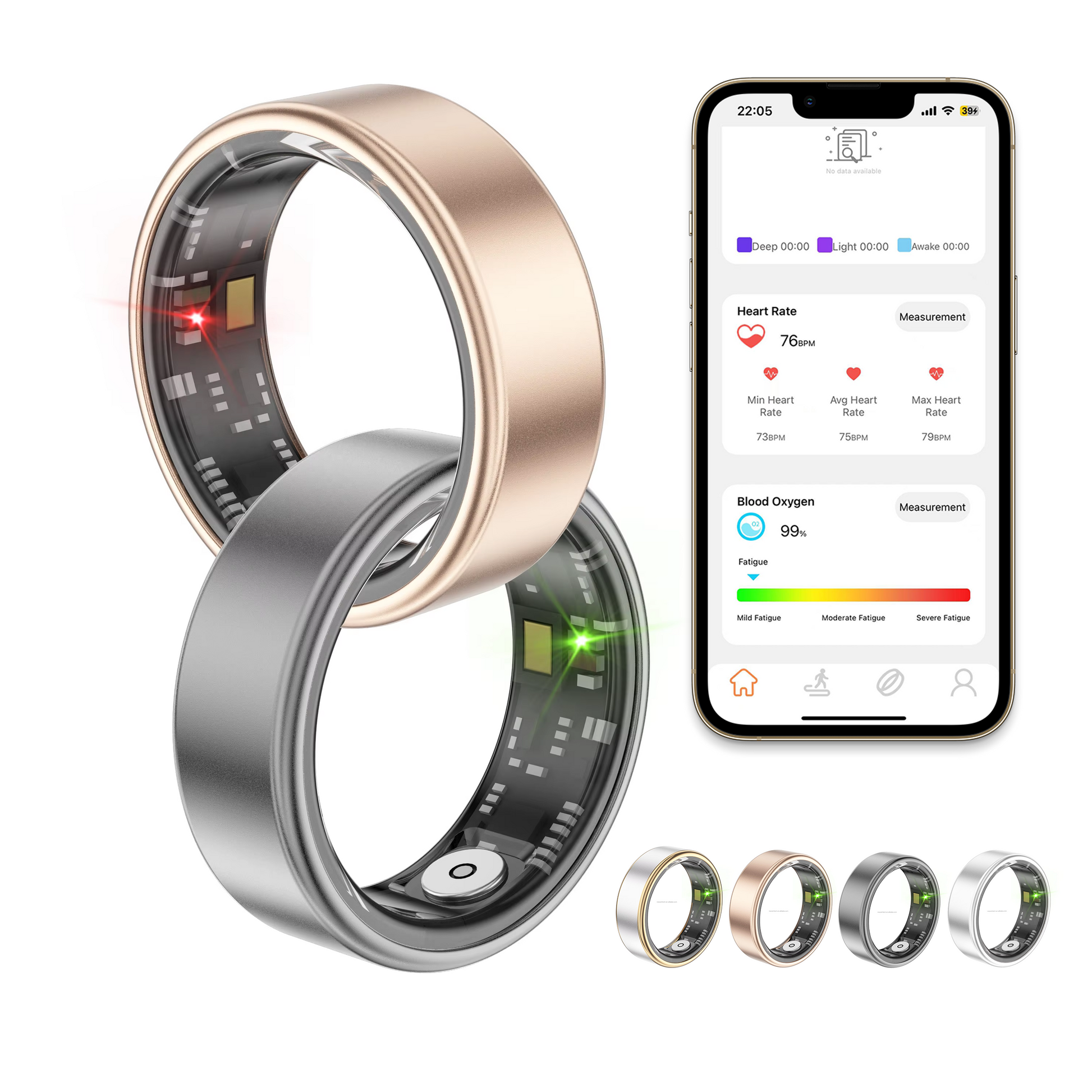 Medical-Grade Smart Ring — ECG, SpO2 & Sleep Tracker - 视图 5