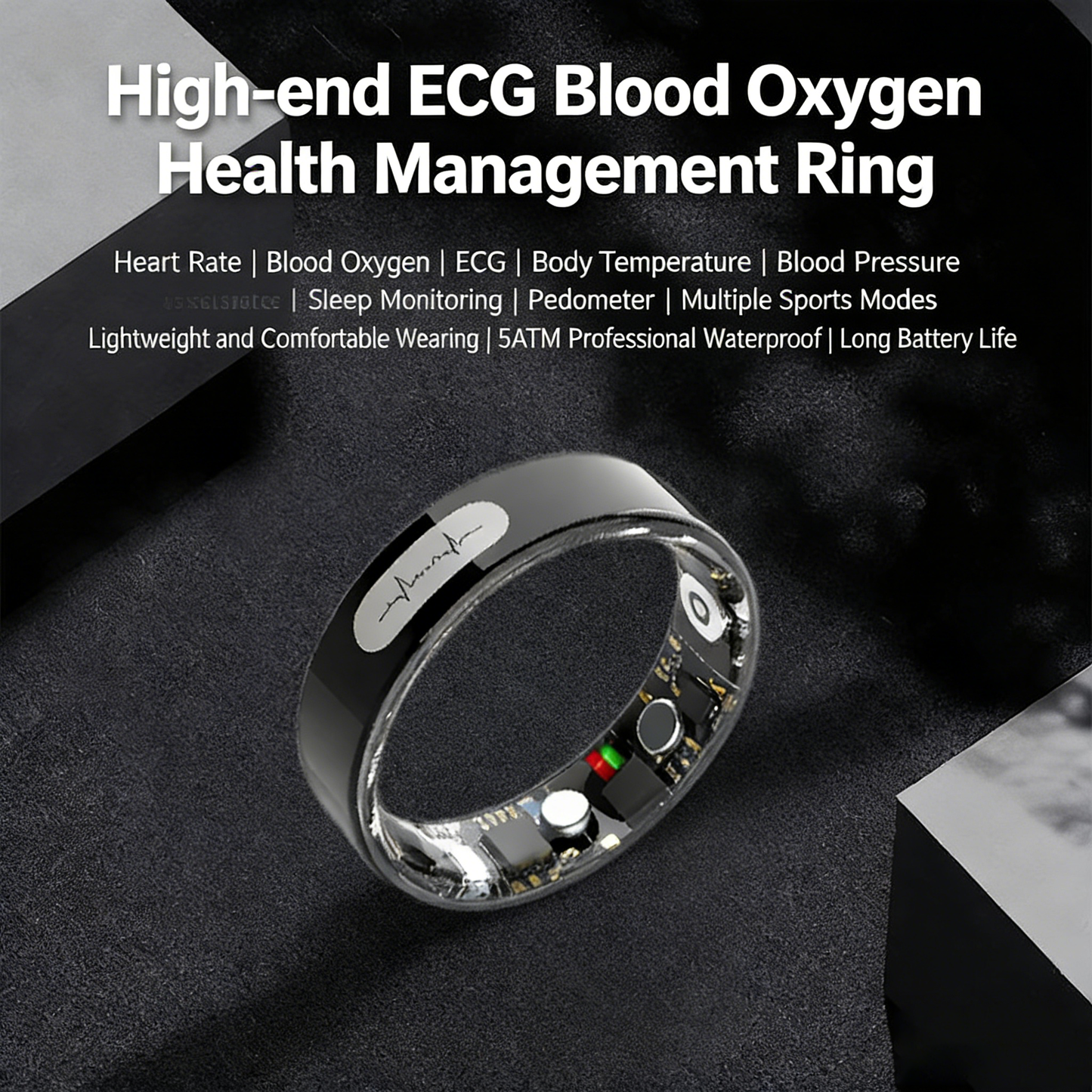 Medical-Grade Smart Ring — ECG, SpO2 & Sleep Tracker - 视图 7