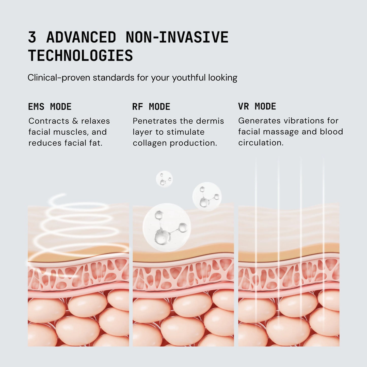 SkinFirm RF Beauty Wand - Radio frequency skin tightening and facial lifting device