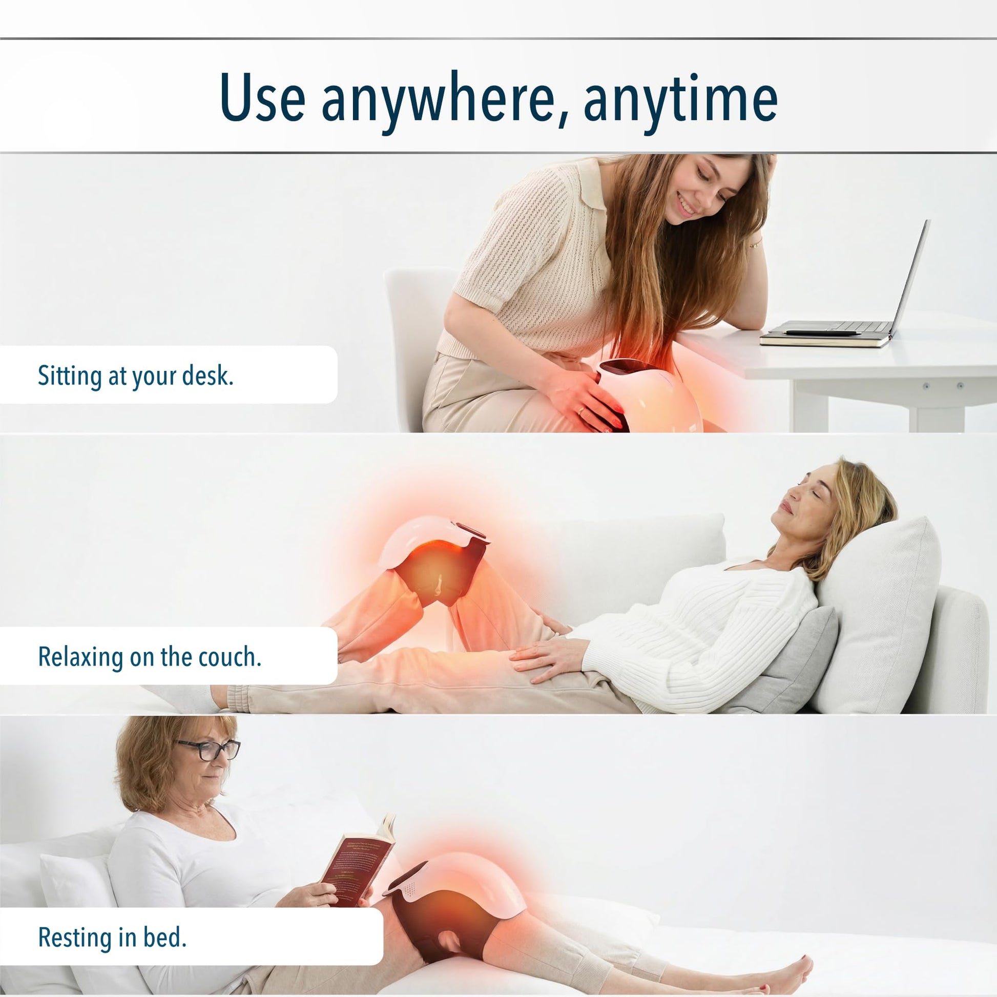 Red light therapy penetrates deep into knee joint for healing