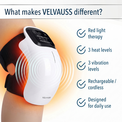 Ergonomic knee wrap design for maximum comfort during treatment