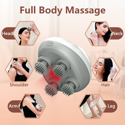 ScalpRevive Massage Comb - Electric scalp massager with red light therapy for hair growth