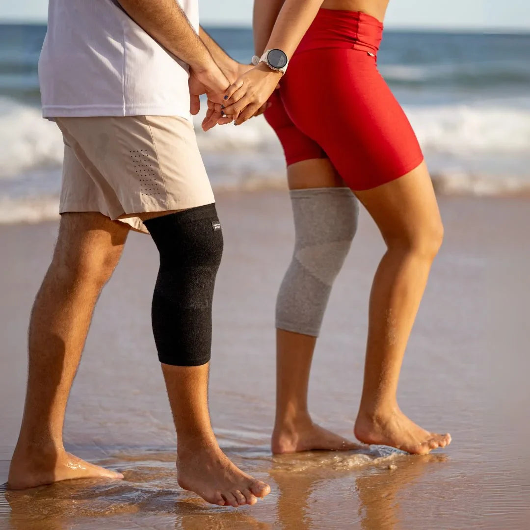 Bamboo Knee Compression Sleeve Arthritis Running Joint Support Pain Relief Sports Size Guide