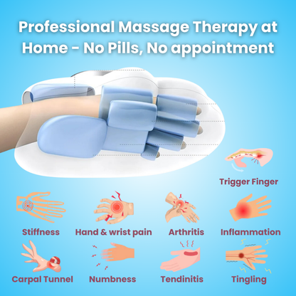 Hand Massager Heat Arthritis Carpal Tunnel Joint Pain Relief Inflammation Compression Close-Up