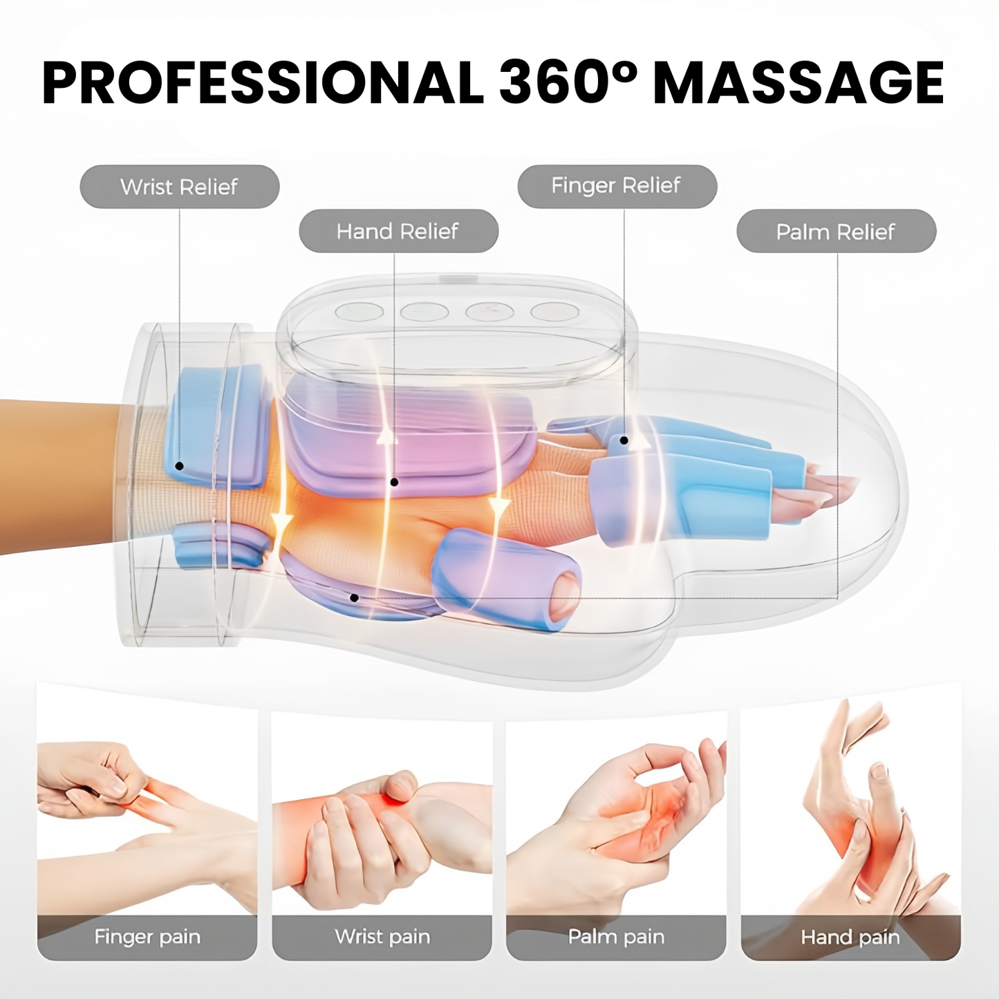 Hand Massager Heat Arthritis Carpal Tunnel Joint Pain Relief Inflammation Compression Unboxing