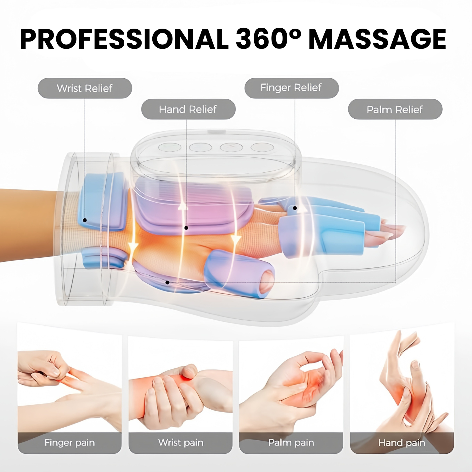 Hand Massager Heat Arthritis Carpal Tunnel Joint Pain Relief Inflammation Compression Unboxing