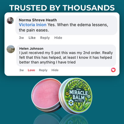 Miracle Balm Soothing Relief Cream Dry Skin Cracked Heels Irritation Moisturizer Side View