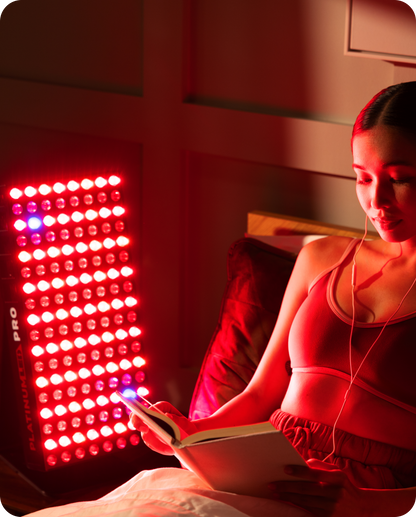 Red Light Therapy Panel Professional Full Body LED Pain Relief Anti-Aging Recovery Side View