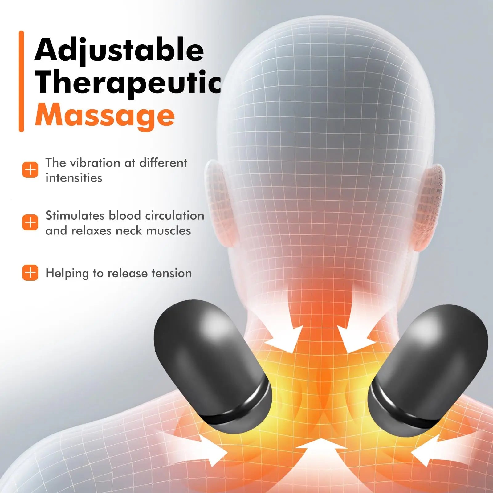 Therapeutic Neck Pillow Tension Headaches Neck Stiffness Cervical Support Sleep Close-Up