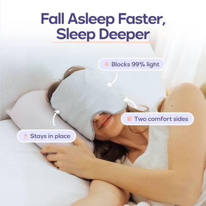 Weighted Sleep Eye Mask Migraines Dry Eyes Sleeping Light Blocking Deep Rest