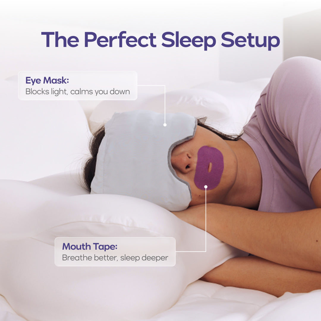 Weighted Sleep Eye Mask Migraines Dry Eyes Sleeping Light Blocking Deep Rest Unboxing
