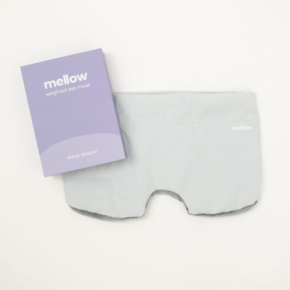 Weighted Sleep Eye Mask Migraines Dry Eyes Sleeping Light Blocking Deep Rest In Use