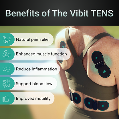 Wireless TENS Unit Portable Electric Muscle Stimulator Back Neck Shoulder Pain Close-Up