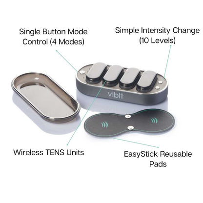 Wireless TENS Unit Portable Electric Muscle Stimulator Back Neck Shoulder Pain View 12